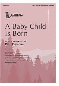 A Baby Child Is Born SATB choral sheet music cover Thumbnail